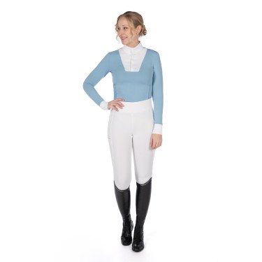 Polo de concours Virginia manches longues femme HKM Polo de concours Virginia manches longues femme HKM