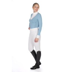 Polo de concours Virginia manches longues femme HKM Bleu glacier Polo de concours Virginia manches longues femme HKM Bleu glacier