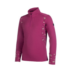 T-shirt fonctionnel Polly HKM enfant Magenta Rose