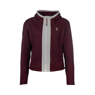 Sweat Livigno femme HKM Bordeaux