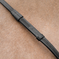Rênes caoutchouc Fine Prise Horze avec arrêtoirs Marron foncé Rênes caoutchouc Fine Prise Horze avec arrêtoirs Marron foncé