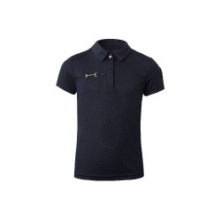 Polo fonctionnel à manches courtes Denise enfant Horze Bleu marine foncé