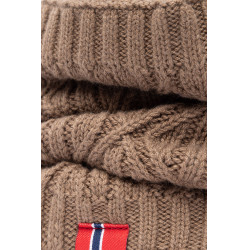 Tour de cou B Vertigo tricoté Faye Brun boue Beige Tour de cou B Vertigo tricoté Faye Brun boue Beige