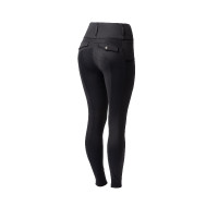 Legging thermique hybride Horze Anya full grip Noir caviar