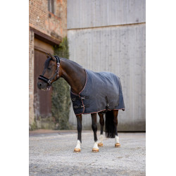Couverture imperméable Poney Pegasus Horze 200 g Noir caviar Couverture imperméable Poney Pegasus Horze 200 g Noir caviar