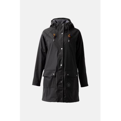 Imperméable Elise avec doublure matelassé Horze Noir caviar