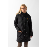 Imperméable Elise avec doublure matelassé Horze Noir caviar