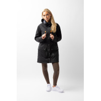 Imperméable Elise avec doublure matelassé Horze Noir caviar