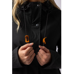 Imperméable Elise avec doublure matelassé Horze Noir caviar Imperméable Elise avec doublure matelassé Horze Noir caviar