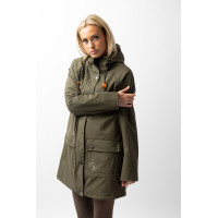 Imperméable Elise avec doublure matelassé Horze Noir caviar