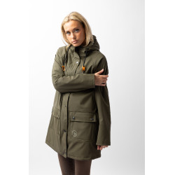 Imperméable Elise avec doublure matelassé Horze Vert olive Imperméable Elise avec doublure matelassé Horze Vert olive