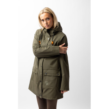 Imperméable Elise avec doublure matelassé Horze Vert olive Imperméable Elise avec doublure matelassé Horze Vert olive