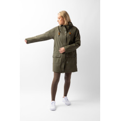 Imperméable Elise avec doublure matelassé Horze Vert olive Imperméable Elise avec doublure matelassé Horze Vert olive