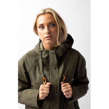Imperméable Elise avec doublure matelassé Horze Vert olive Imperméable Elise avec doublure matelassé Horze Vert olive