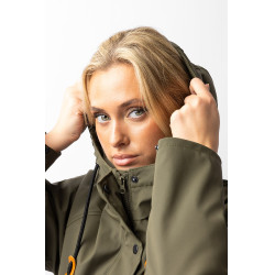 Imperméable Elise avec doublure matelassé Horze Vert olive Imperméable Elise avec doublure matelassé Horze Vert olive