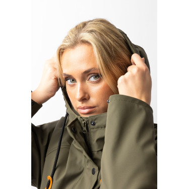 Imperméable Elise avec doublure matelassé Horze Vert olive Imperméable Elise avec doublure matelassé Horze Vert olive