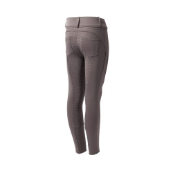 Pantalon d'équitation thermique full grip Horze Rhea enfant poches arrière