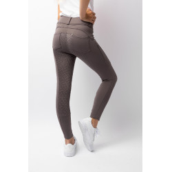 Pantalon d'équitation thermique full grip Horze Rhea enfant poches arrière Faucon brun Marron Pantalon d'équitation thermique full grip Horze Rhea enfant poches arrière Faucon brun Marron