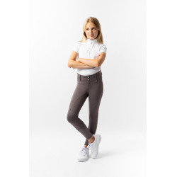 Pantalon d'équitation thermique full grip Horze Rhea enfant poches arrière Faucon brun Marron Pantalon d'équitation thermique full grip Horze Rhea enfant poches arrière Faucon brun Marron