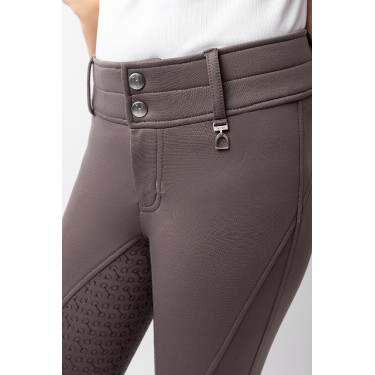 Pantalon d'équitation thermique full grip Horze Rhea enfant poches arrière Faucon brun Marron Pantalon d'équitation thermique full grip Horze Rhea enfant poches arrière Faucon brun Marron