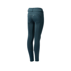 Pantalon d'équitation thermique full grip Horze Rhea enfant poches arrière