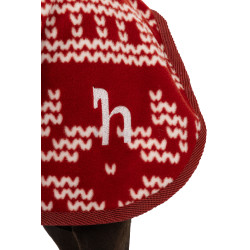 Couverture de Noël chien Horze Rouge