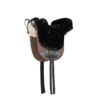 Tapis de monte en peau de mouton Horze Noir Tapis de monte en peau de mouton Horze Noir