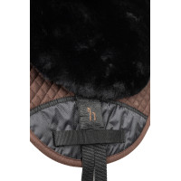 Tapis de monte en peau de mouton Horze Noir Tapis de monte en peau de mouton Horze Noir