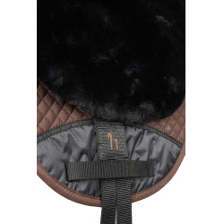 Tapis de monte en peau de mouton Horze Noir Tapis de monte en peau de mouton Horze Noir