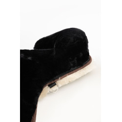 Tapis de monte en peau de mouton Horze Noir Tapis de monte en peau de mouton Horze Noir