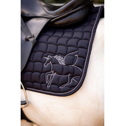 Tapis de selle Pegasus poney Horze Noir caviar