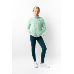 Veste polaire enfant Elsa Horze Brouillard vert