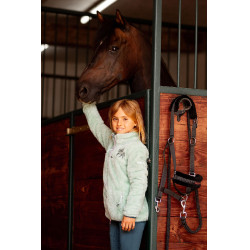 Veste polaire enfant Elsa Horze Brouillard vert