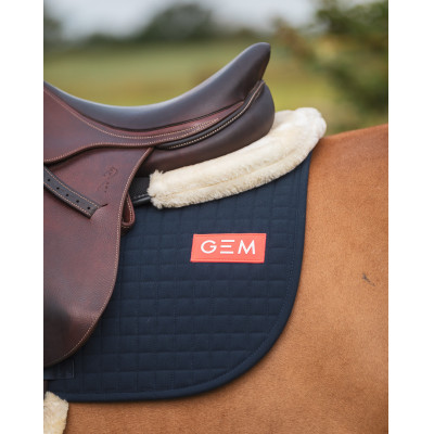 Tapis de selle Love GEM Obstacle - Bleu marine - Sellerie EHC
