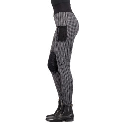 Legging d'équitation Imperial Riding Diamond Bubble Kneegrip Noir Legging d'équitation Imperial Riding Diamond Bubble Kneegrip Noir