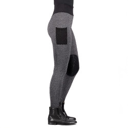 Legging d'équitation Imperial Riding Diamond Bubble Kneegrip Noir Legging d'équitation Imperial Riding Diamond Bubble Kneegrip Noir