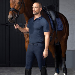 Pantalon d'équitation Euro-Star Camillo FullGrip homme Bleu marine