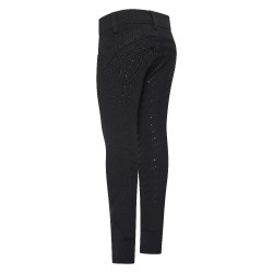 Pantalon d'équitation Easy Rider Elodie Diamond FullGrip enfant Noir