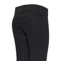 Pantalon d'équitation Easy Rider Elodie Diamond FullGrip enfant Noir
