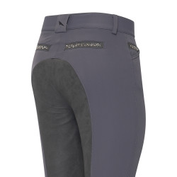 Pantalon d'équitation Euro-Star Arista Fashion Diamond Full Castor sombre Gris