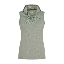 Polo sans manches Euro-Star Carmella Castor gris Vert