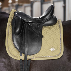 Tapis de selle HV Polo Classic DR Vert herbe tendre Jaune Tapis de selle HV Polo Classic DR Vert herbe tendre Jaune