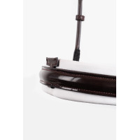 Muserolle combiné Montar Deluxe contour contrasté cuir ECO Marron Muserolle combiné Montar Deluxe contour contrasté cuir ECO Marron