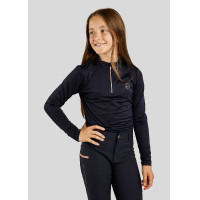 Polo Montar Everly enfant manches longues rose gold Noir Polo Montar Everly enfant manches longues rose gold Noir