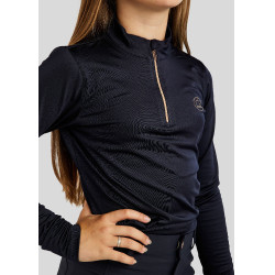 Polo Montar Everly enfant manches longues rose gold Marine Bleu marine Polo Montar Everly enfant manches longues rose gold Marine Bleu marine