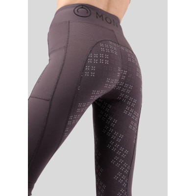 Legging Montar Selena logo full grip femme Gris