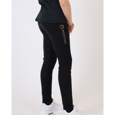 Pantalon Montar Millie Junior full grip Noir / rose gold