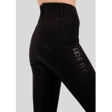 Pantalon Montar Rebel taille haute full grip femme Noir Pantalon Montar Rebel taille haute full grip femme Noir