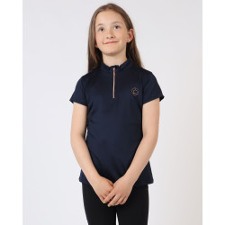 Polo Montar Everly enfant manches courtes rose gold Marine Bleu marine