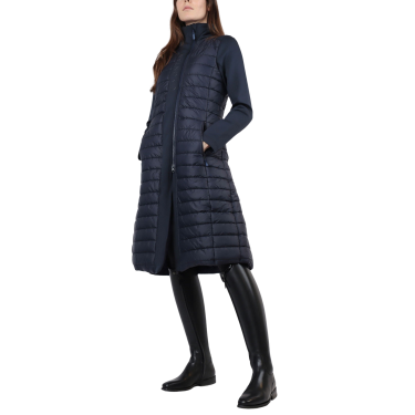 Veste longue Montar matelassé hybrid femme Marine Bleu marine